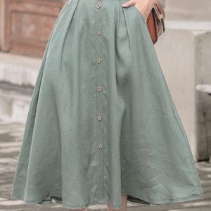 Vintage Sage Green Skirt